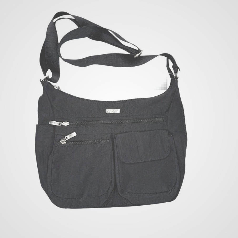 Baggallini Everyplace Crossbody Bag Black Utilitarian Minimalist Travel